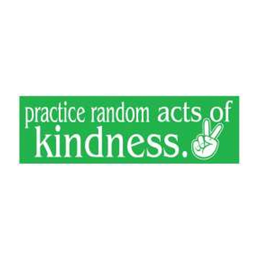 [10027] 9.75X3 BUMPER STICKER RANDOM KINDNESS