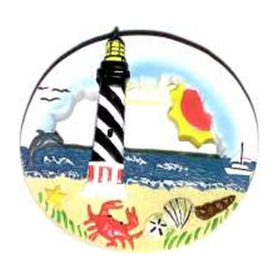 MAGNET RESIN BLACK LIGHTHOUSE IMPRINTABLE