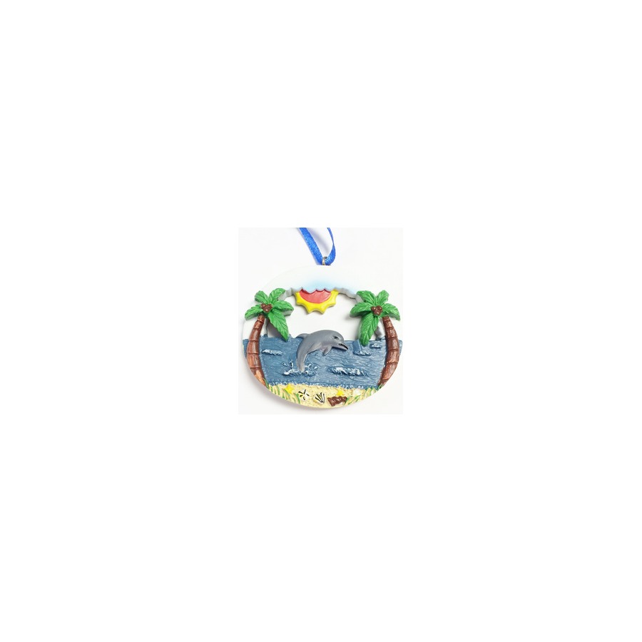 ORNAMENT RESIN BEACH SCENE IMPRINTABLE