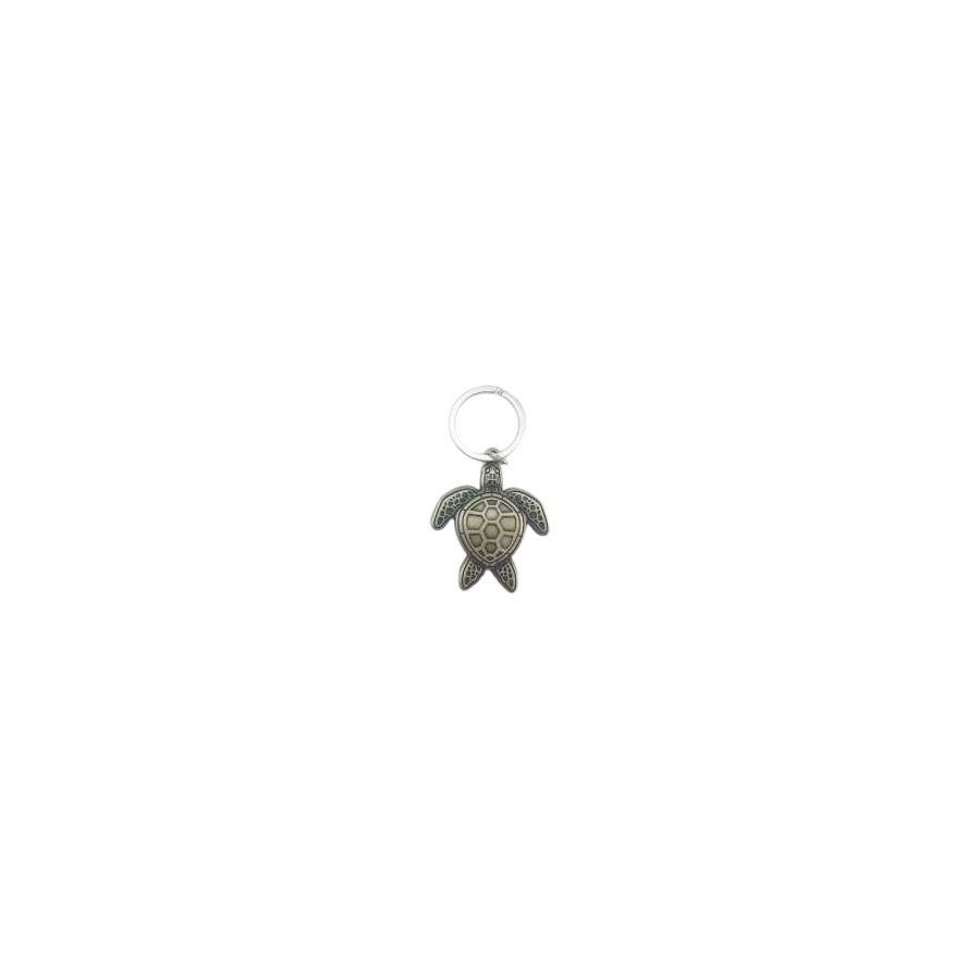 [10131] TURTLE ZINC ALLOY METAL KEYRING BRONZE