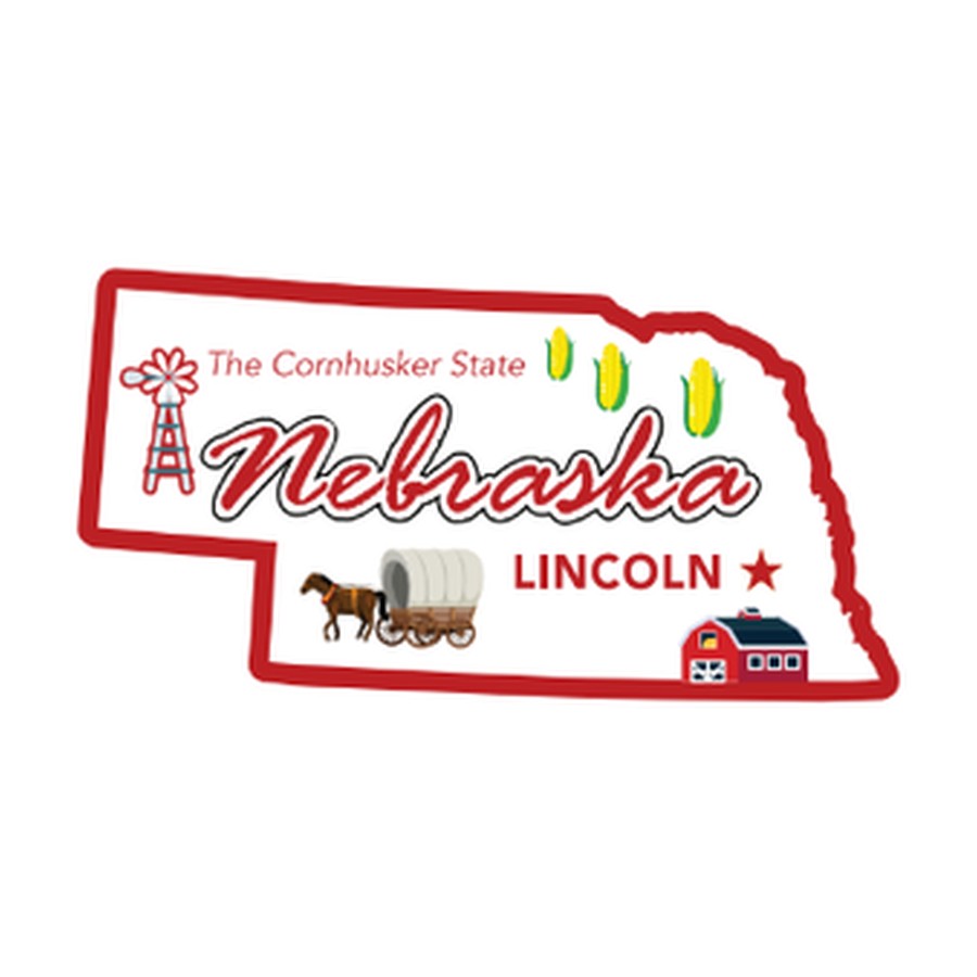 [10221] NE - FOIL DECO STATE MAGNET NEBRASKA OUTLINE