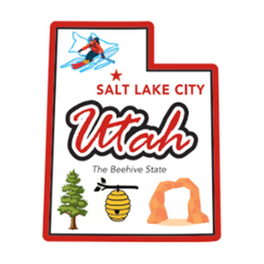 UT - FOIL DECO STATE MAGNET UTAH OUTLINE