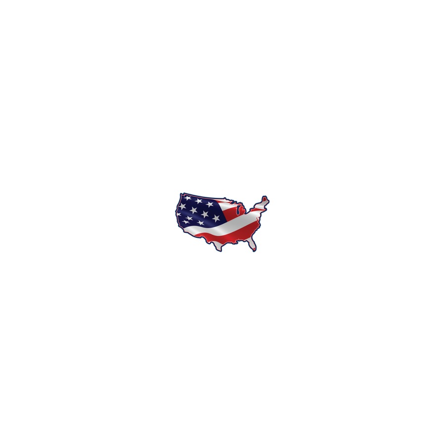 [10266] USA FLAG - FOIL DECO STATE MAGNET OUTLINE
