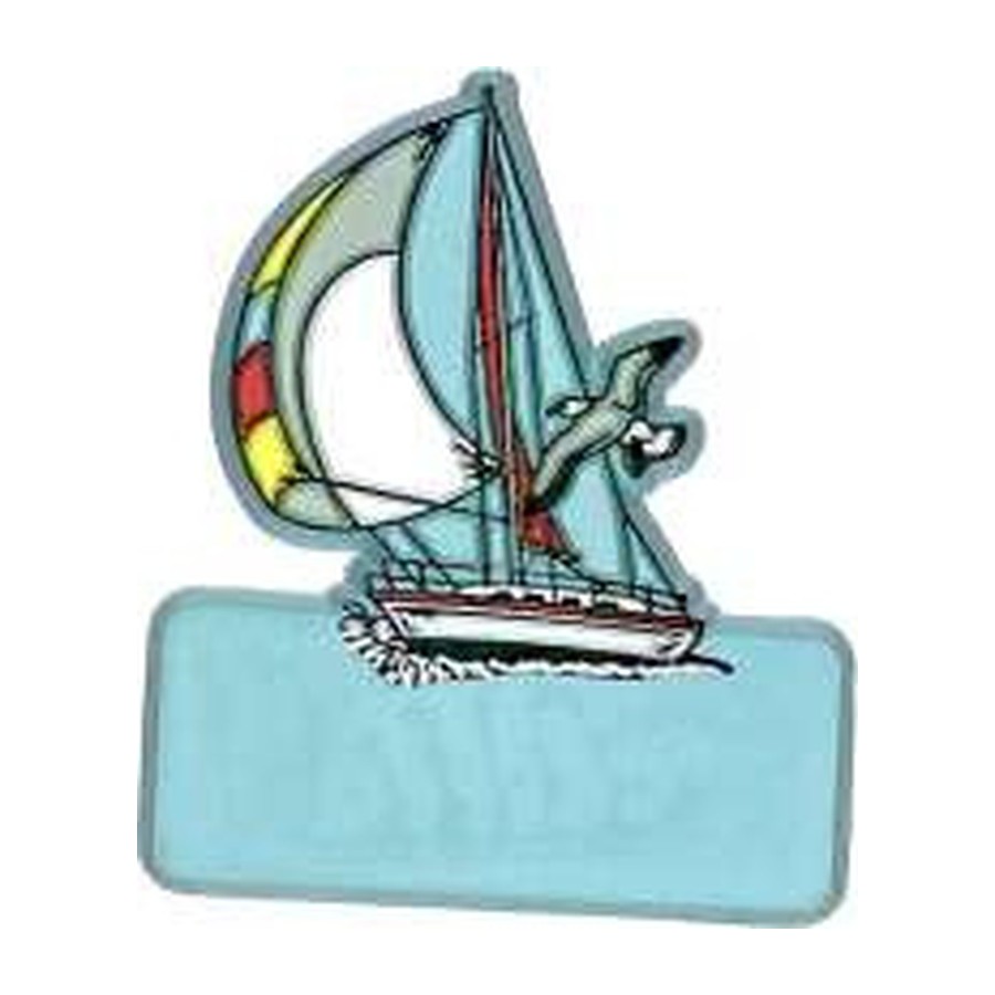 [10454] PLAS MAGNET SAILBOAT IMPT