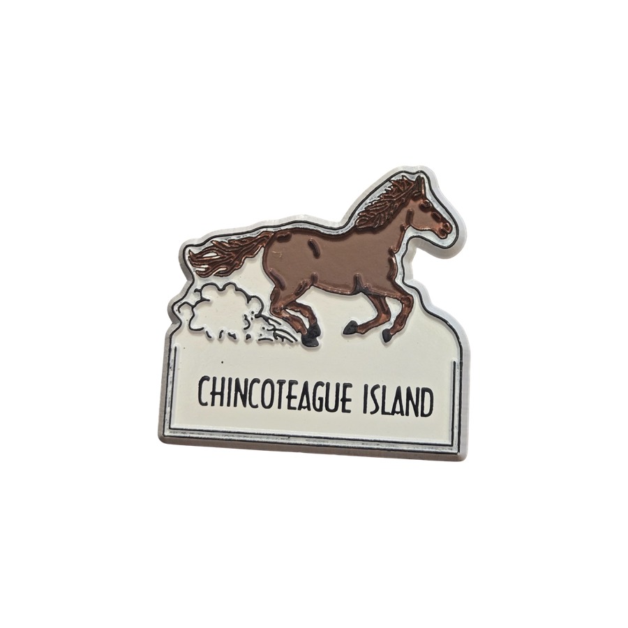 [10459] PLAS MAGNET RUNNING HORSE IMPT - CI