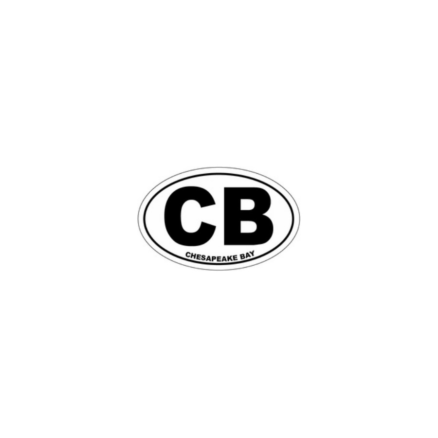 STICKER OVAL CB CHESPKE BAY