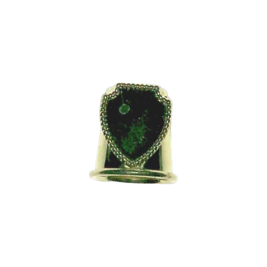 THIMBLE METAL GOLD WITH SHIELD