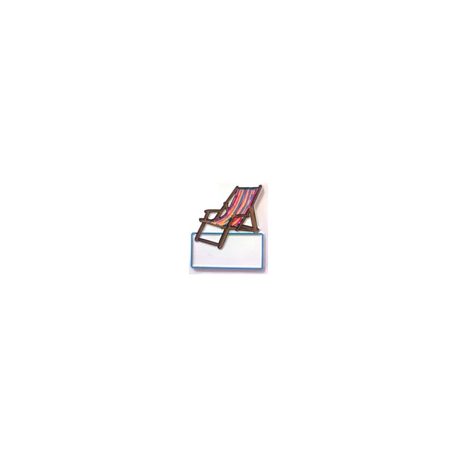 [10785] MAGNET IMPRINT BEACH CHAIR