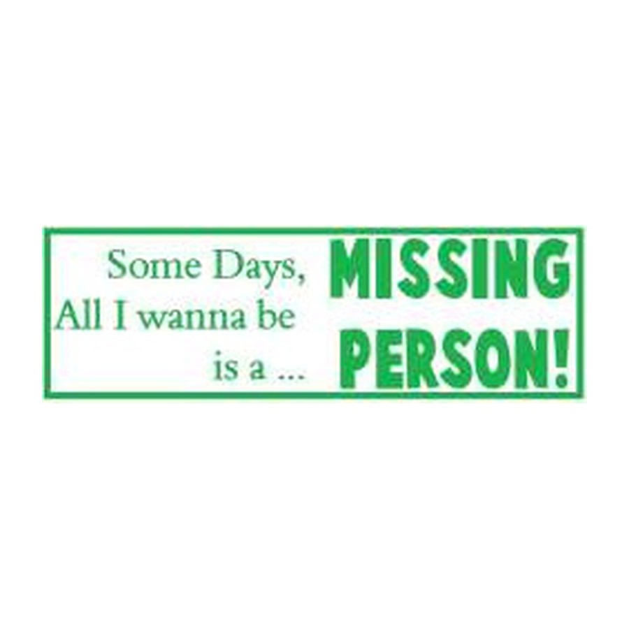 [10801E] 11.5X3 BMP STK MISSING PERSON