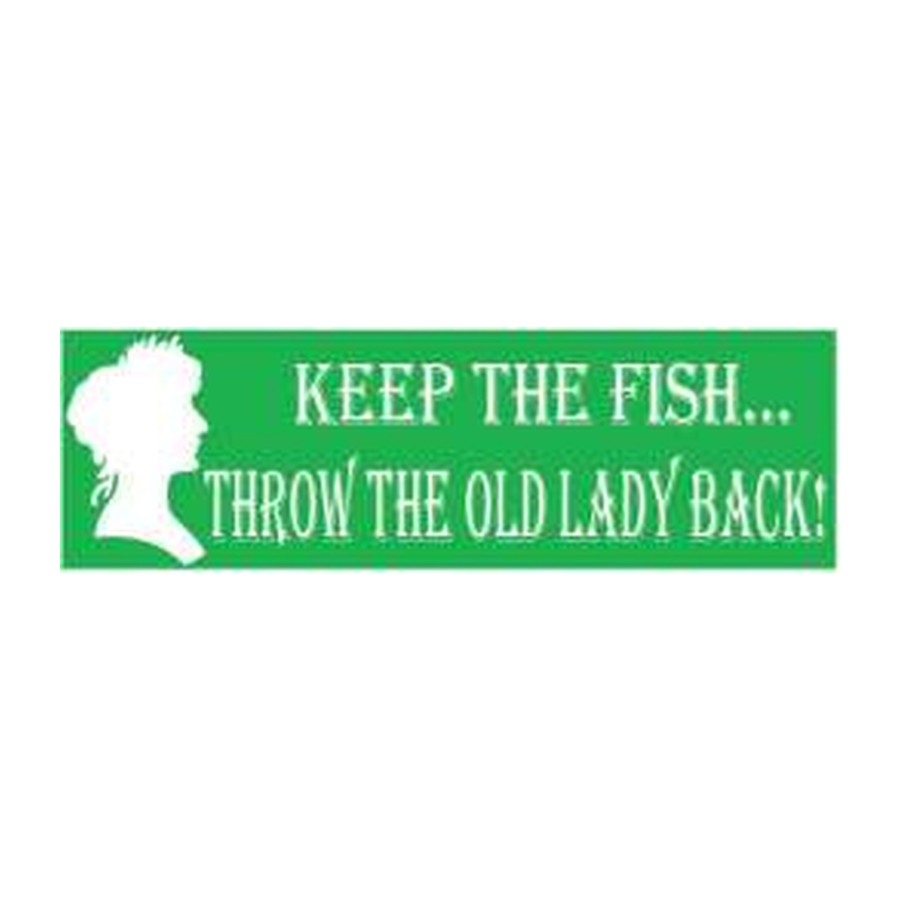 [10809E] 11.5X3 BMP STK KEEP FISH THROW LADY