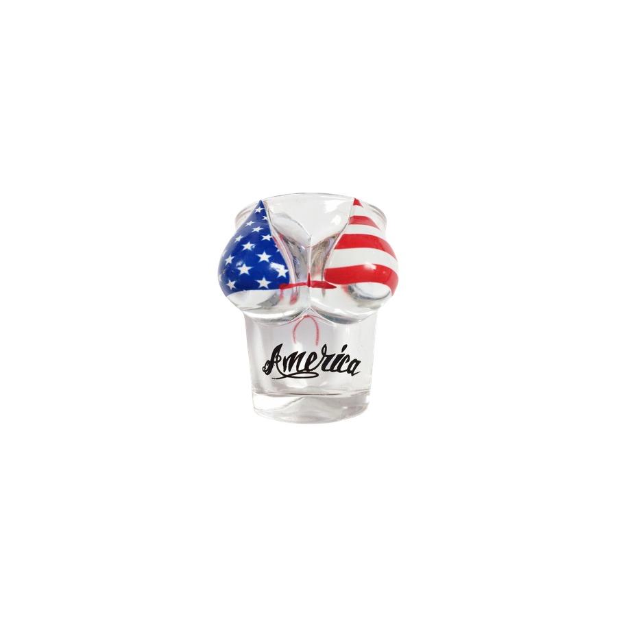 [15021] SHOT TOP USA FLAG BIKINI