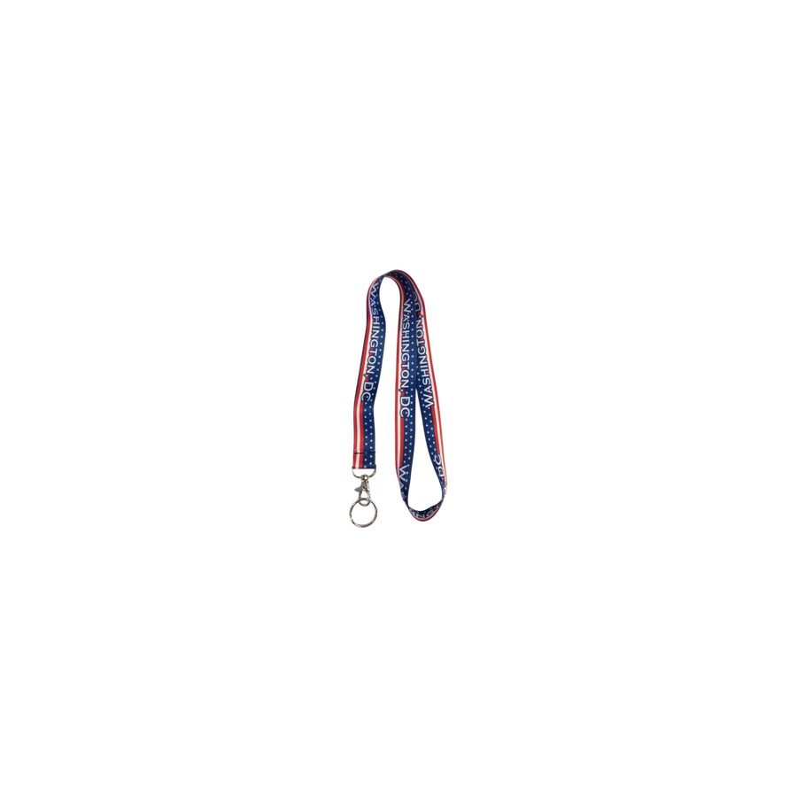 [15125] LANYARD SUBLIMATED STARS & STRIPES WASHINGTON DC (WAS 03231)