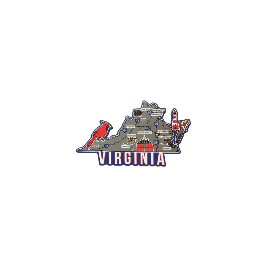 DECO MAGNET VIRGINIA INTERSTATE THIN