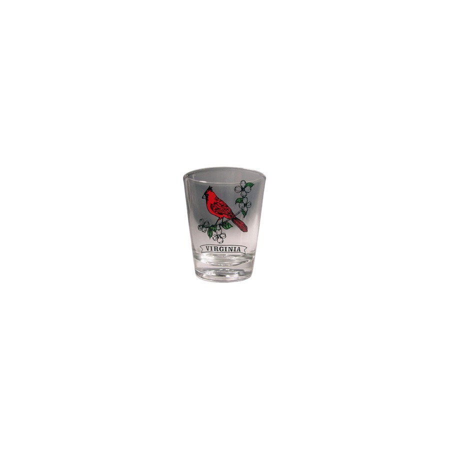 [20420] SHOTGLASS VIRGINIA CARDINAL