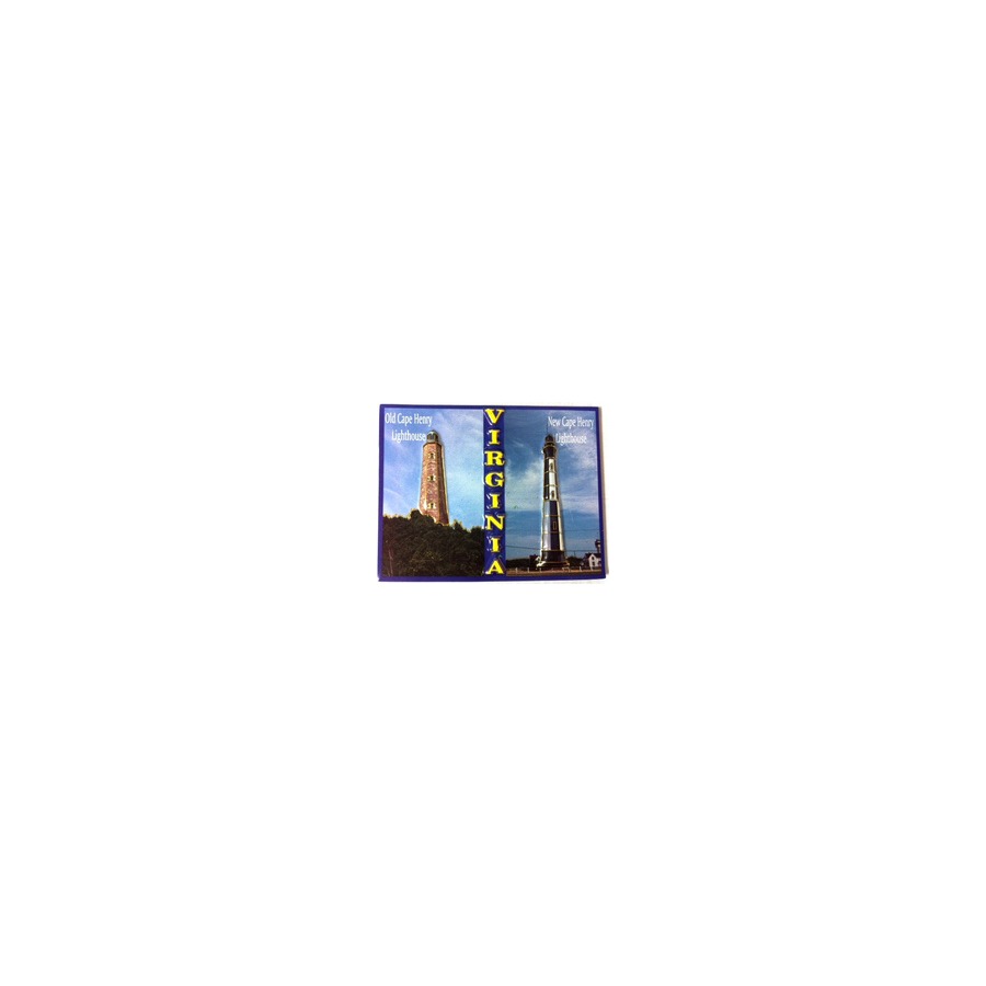 NEW/OLD CAPE HENRY PVC EMBOSSED MAGNET/ GOLD HIGHLIGHTS