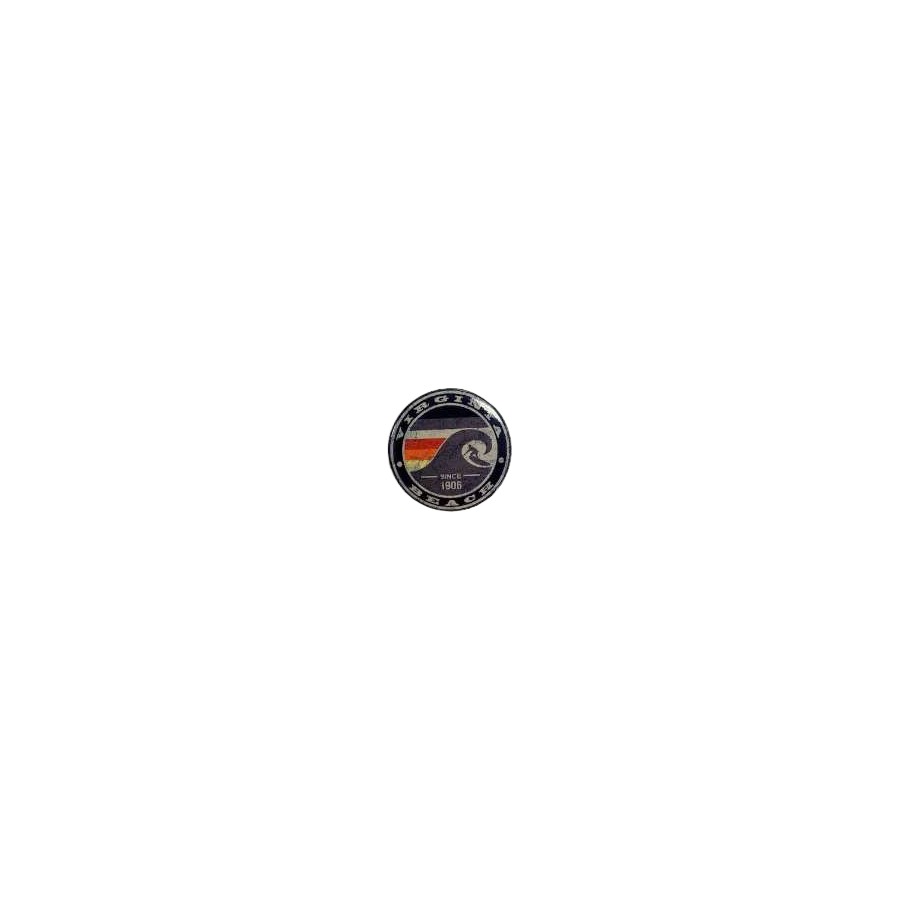 [30070] VB WAVE SURFER 3" ROUND MAGNET W/ BAG (UPC/MADE IN USA)