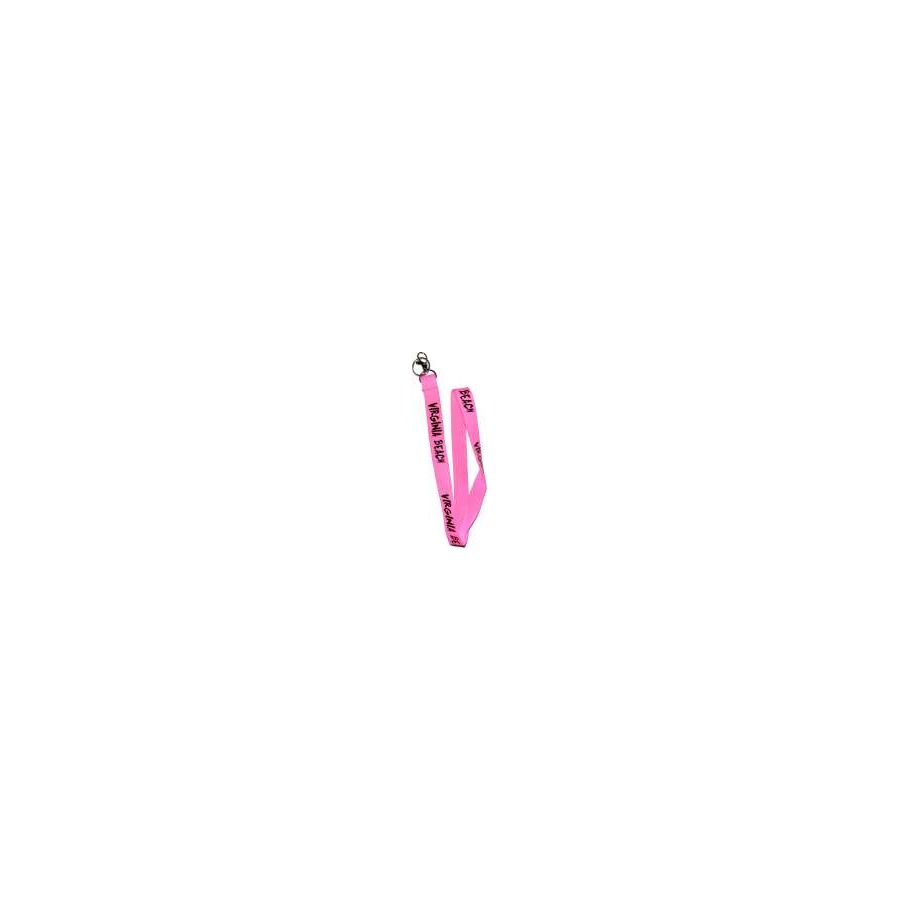 [30079] Neck Cord lanyard VB pink webbing w/ black imprint