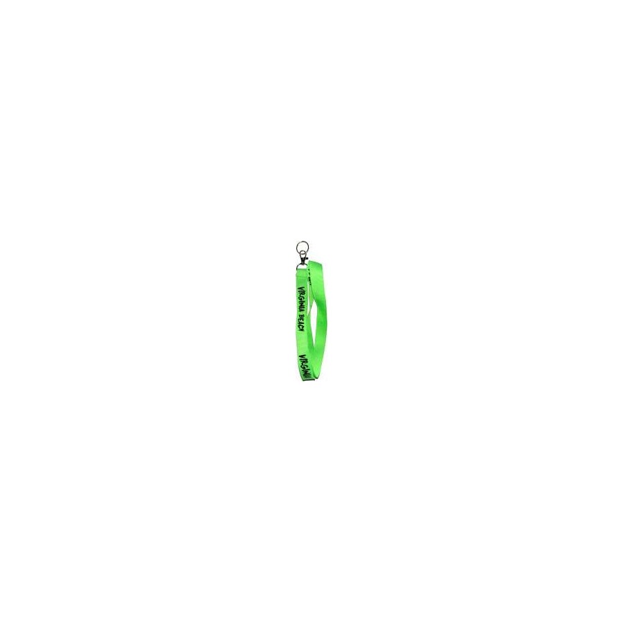 [30081] Neck Cord Lanyard Green/Black Imprint VB
