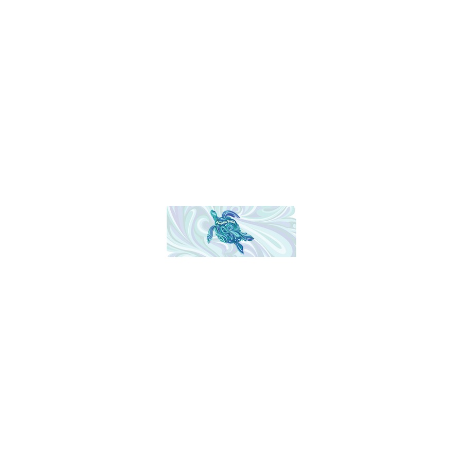 [30168] VB SWIRL TURTLE TEAL FULL WRAP MUG 11OZ