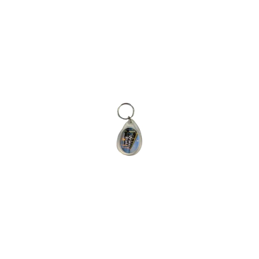 LUCITE KEYRING VB CBBT TEAR DROP