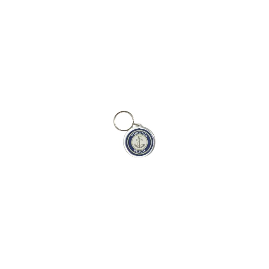 KEYRING LUCITE VB ANCHOR ROUND