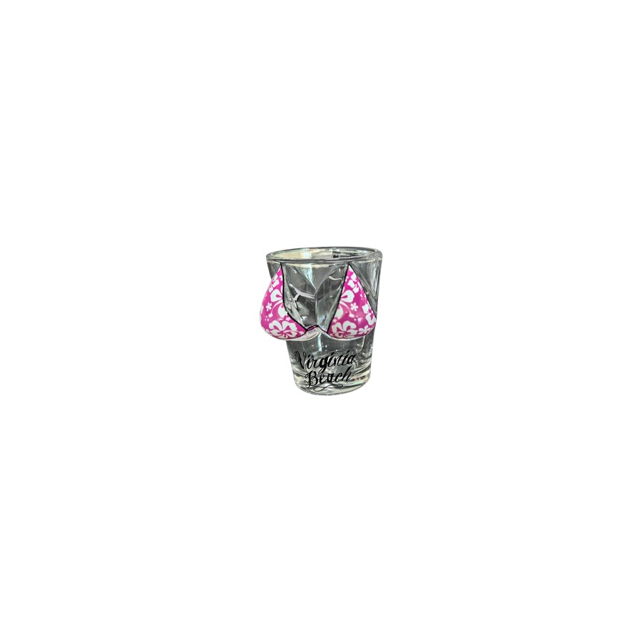 [30226] SHOT TOP PINK HIBISCUS BIKINI VIRGINIA BEACH VB