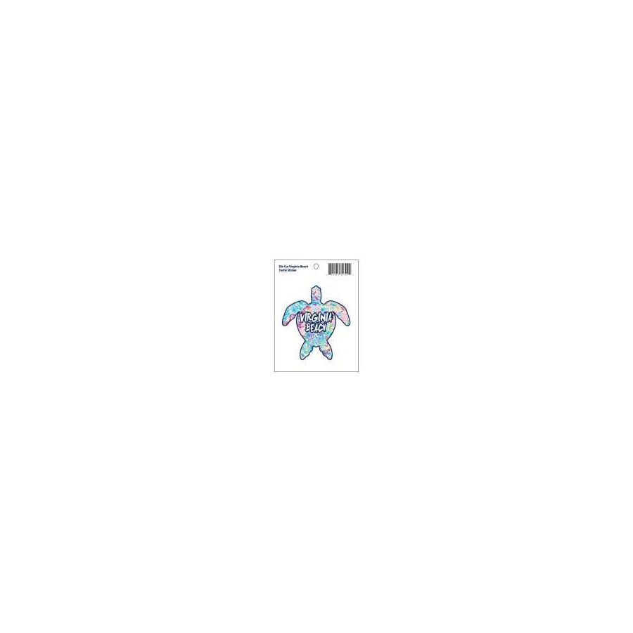 [30709] STICKER DIE CUT TURTLE VIRGINIA BEACH PATTERN