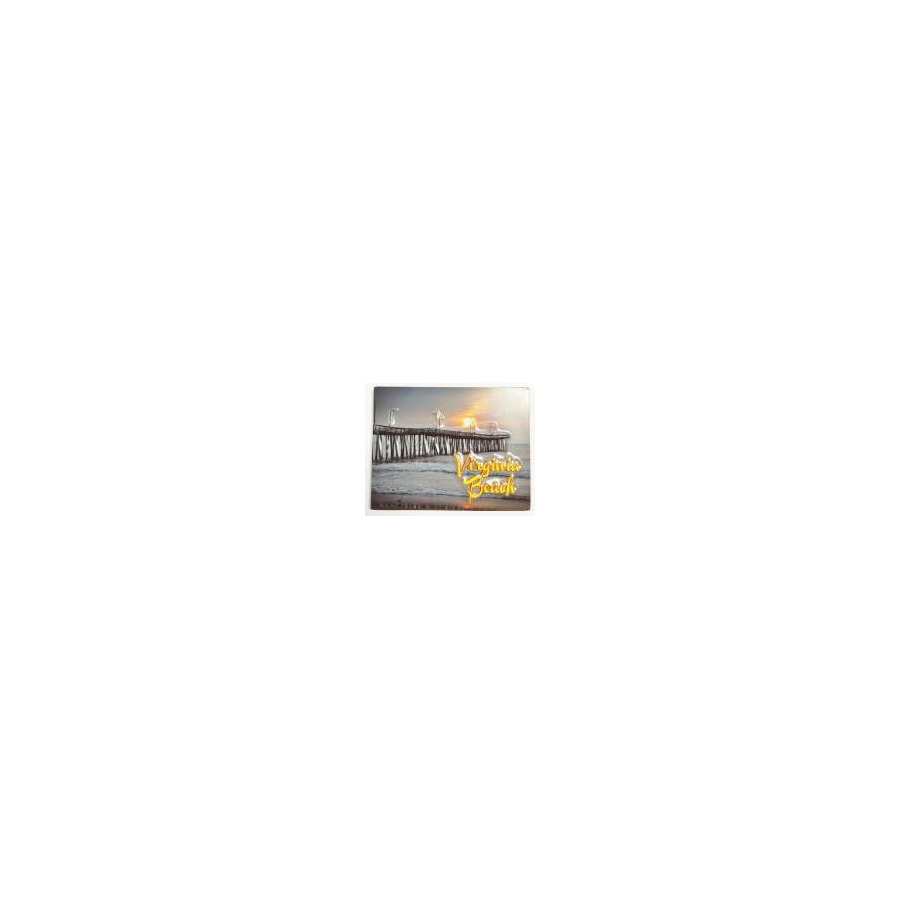 [30802] PVC EMBOSSED MAGNET VB PIER GOLD HIGHLIGHT