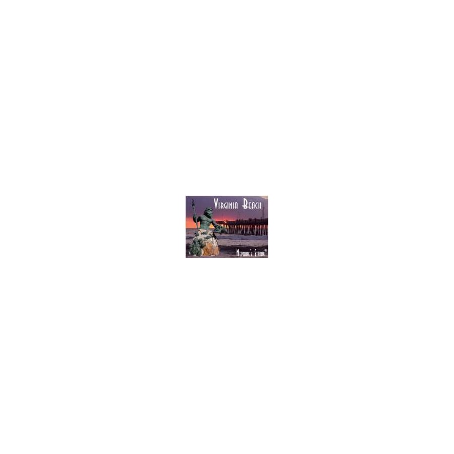 [30803] PVC EMBOSSED MAGNET NEPTUNE STATUE GOLD HIGHLIGHT (WAS 02517)