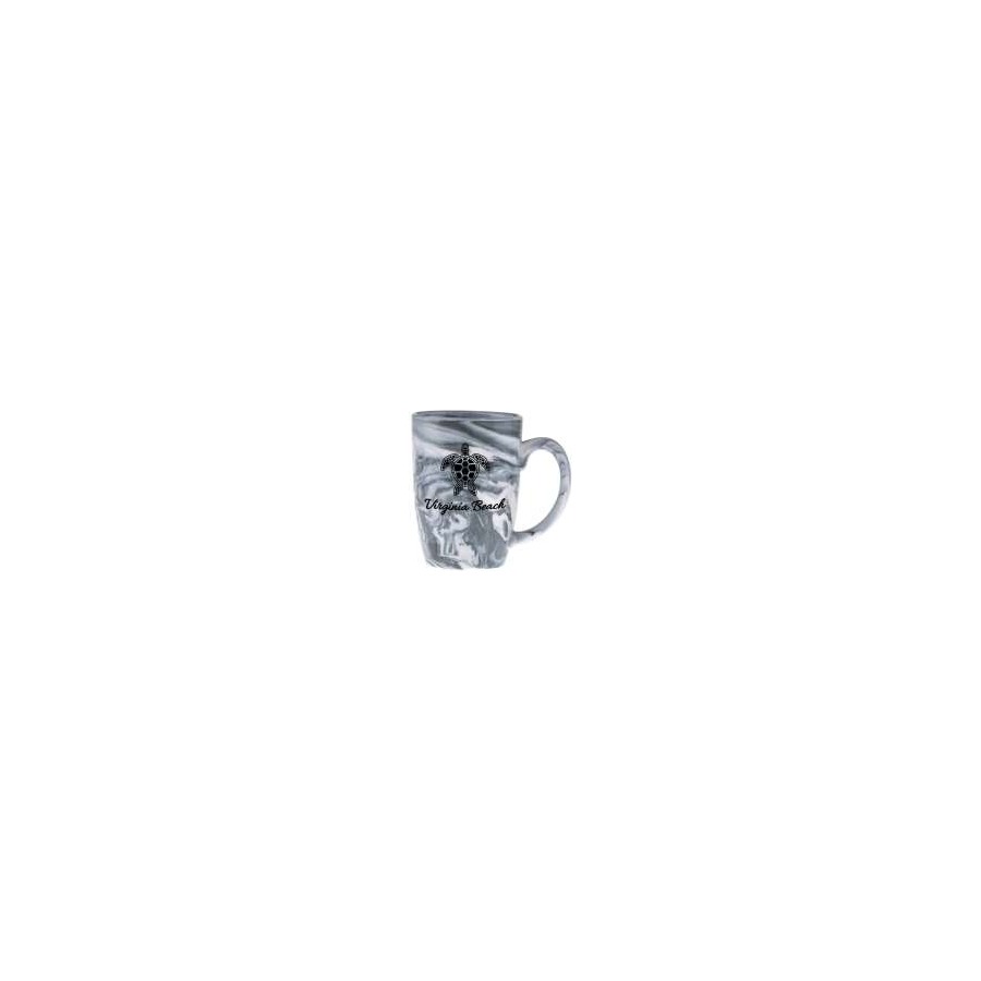 [30822] PALERMO MUG BLACK VB TURTLE