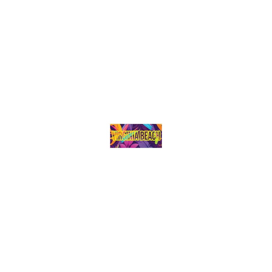 [30825] 2 LEVEL MAGNET DECOWOOD BLOCKLETTERS VB NEON JUNGLE FOIL