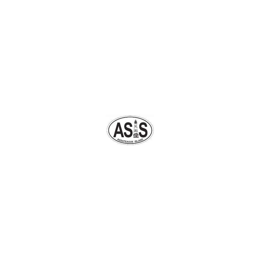 [32863] OVAL STICKER ASIS ASSATEAGUE ISLAND