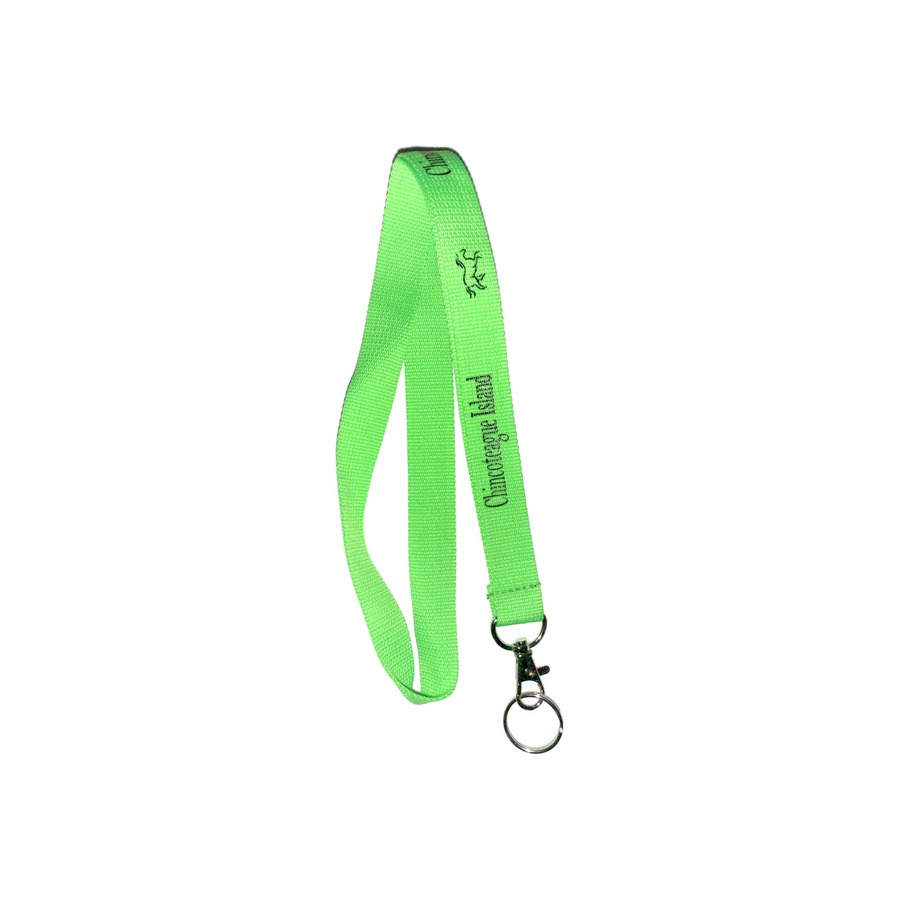 NECK CORD LANYARD CHINCOTEAGUE PONY PROCESS BLUE /WHITE IMPRINT