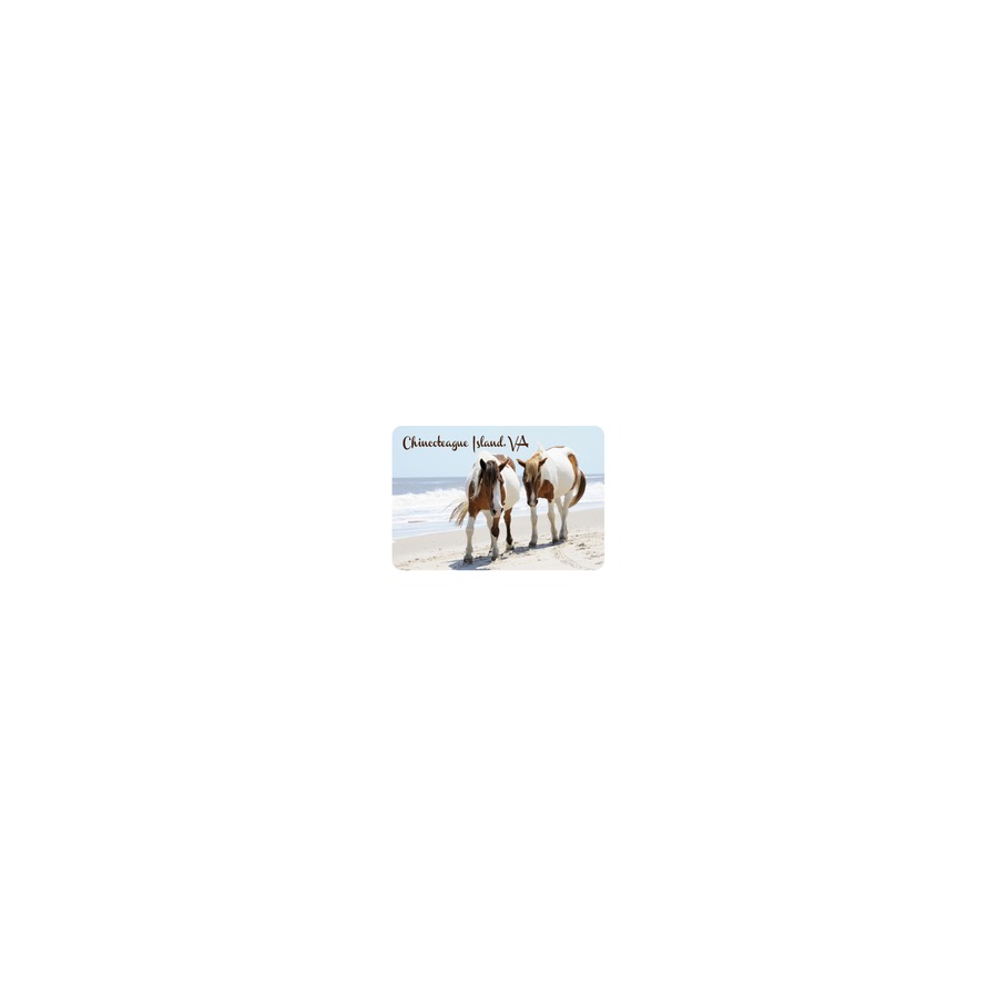 [33344] PLAYING CARDS CI 2 HORSES ON BEACH
