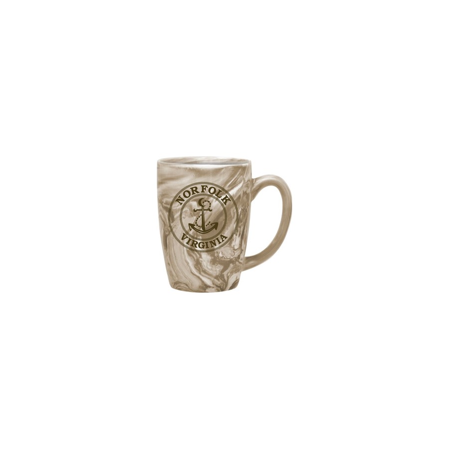 [34137] PALERMO MUG BROWN NORFOLK ANCHOR