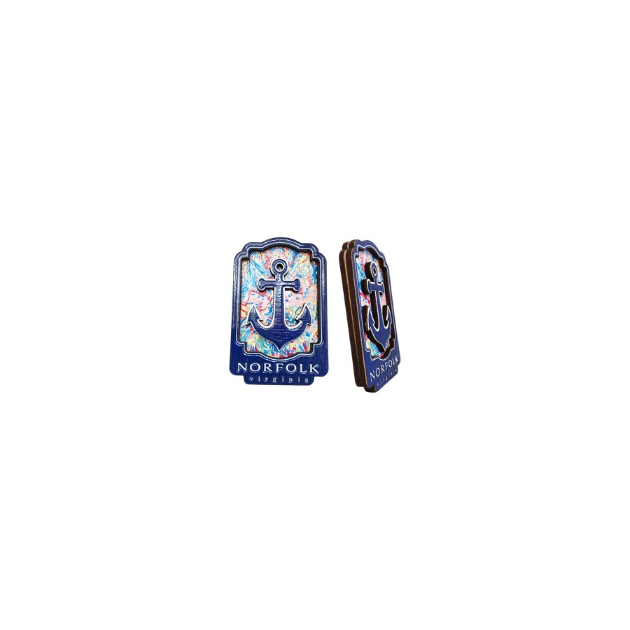 [34710] MAGNET NORFOLK ANCHOR 2 LEVEL DECO