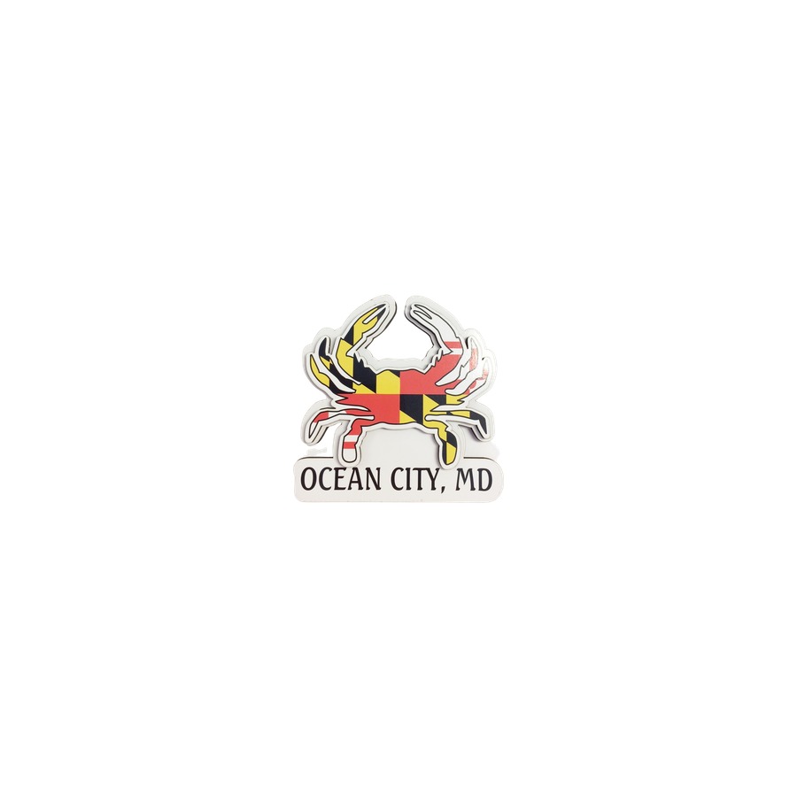 [58008] MAGNET MD FLAG CRAB OC 2 LEVEL DECO