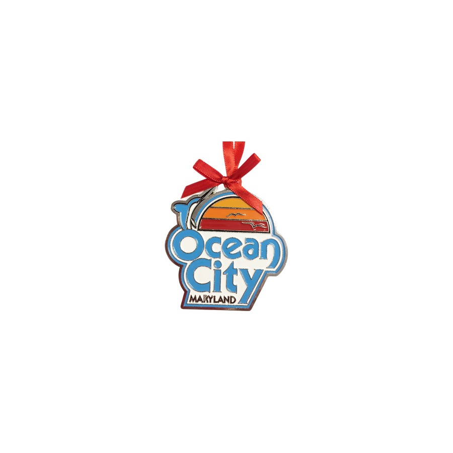 METAL ALLOY ORNAMENT OC WATER TOWER LOGO