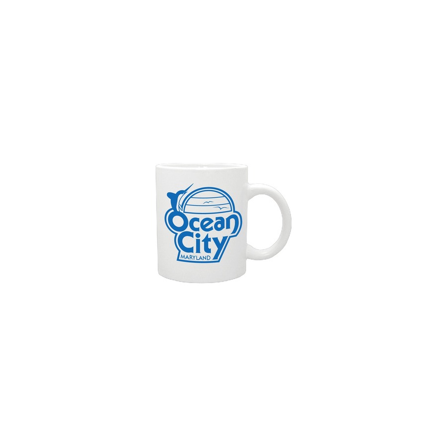 WHITE MUG OC WATERTOWER LOGO (BLUE IMPRINT)