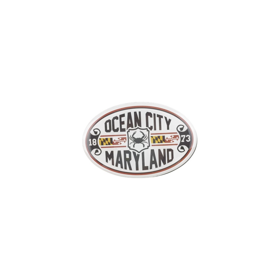 [58058] FLEX MAGNET OC NAUTICAL OVAL W/ EPOXY