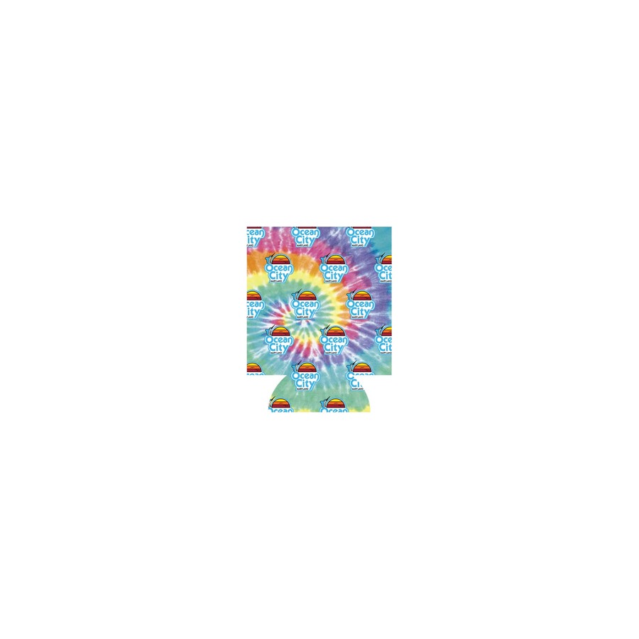 [58110] CAN COOLER OC MD LOGO PATTERN TIE DYE