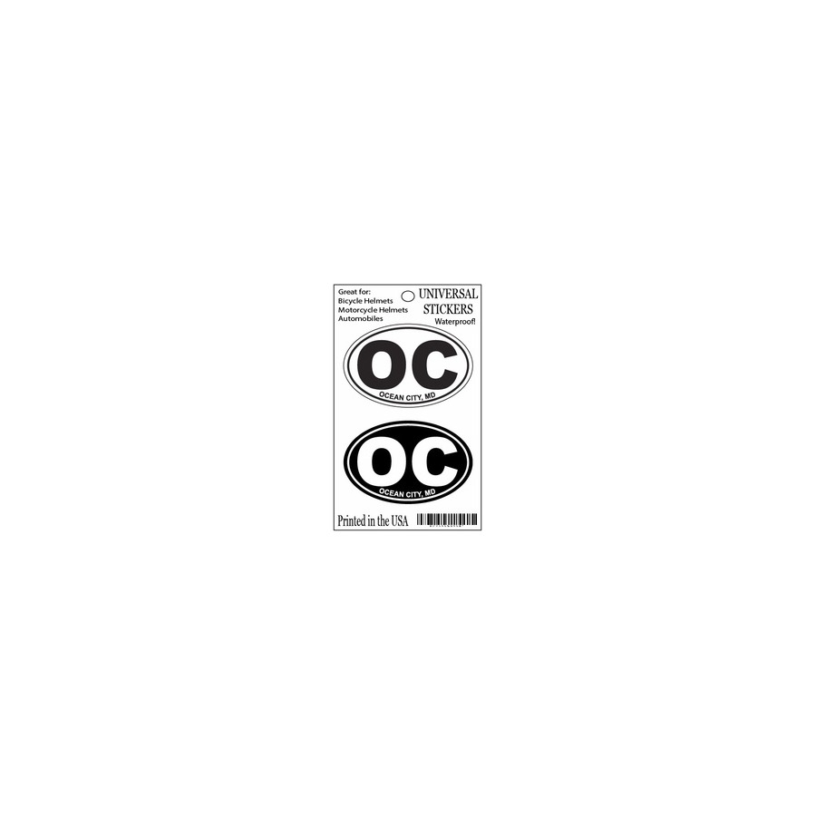 HANGING DOUBLE MINI STICKER OC BLACK & WHITE