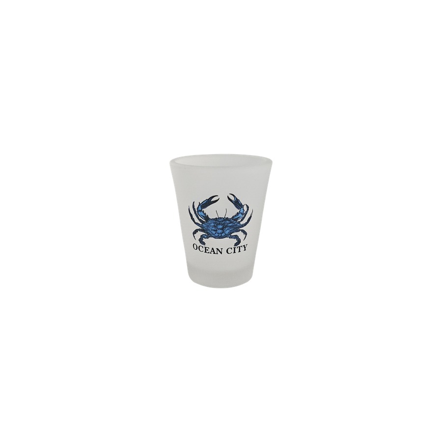 [58221] SHOT FROSTED OC BLUE CRAB OCEAN CITY