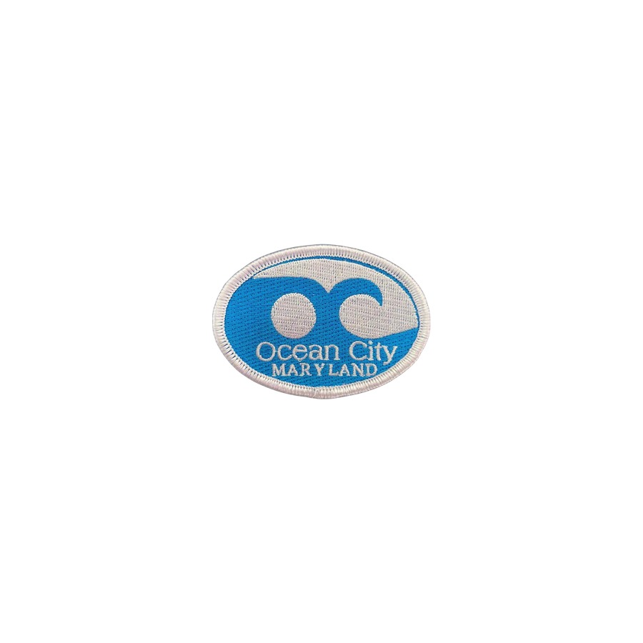 [58900] PATCH OVAL OC WAVE FLAG
