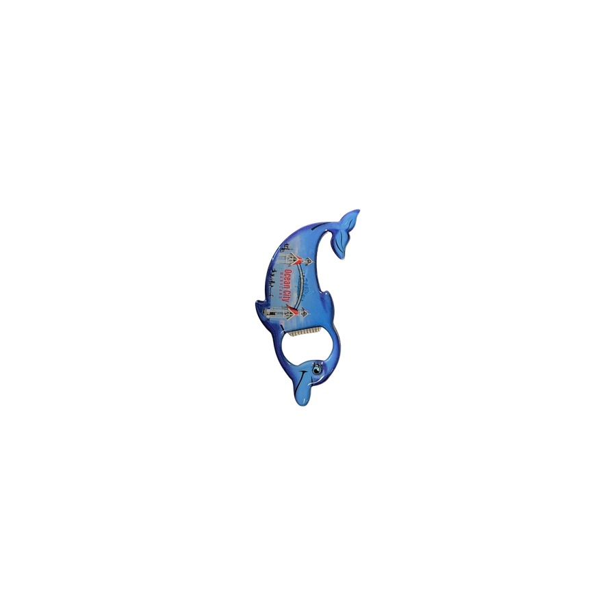 DOLPHIN BOTTLE OPENER METAL OC BOARDWALK