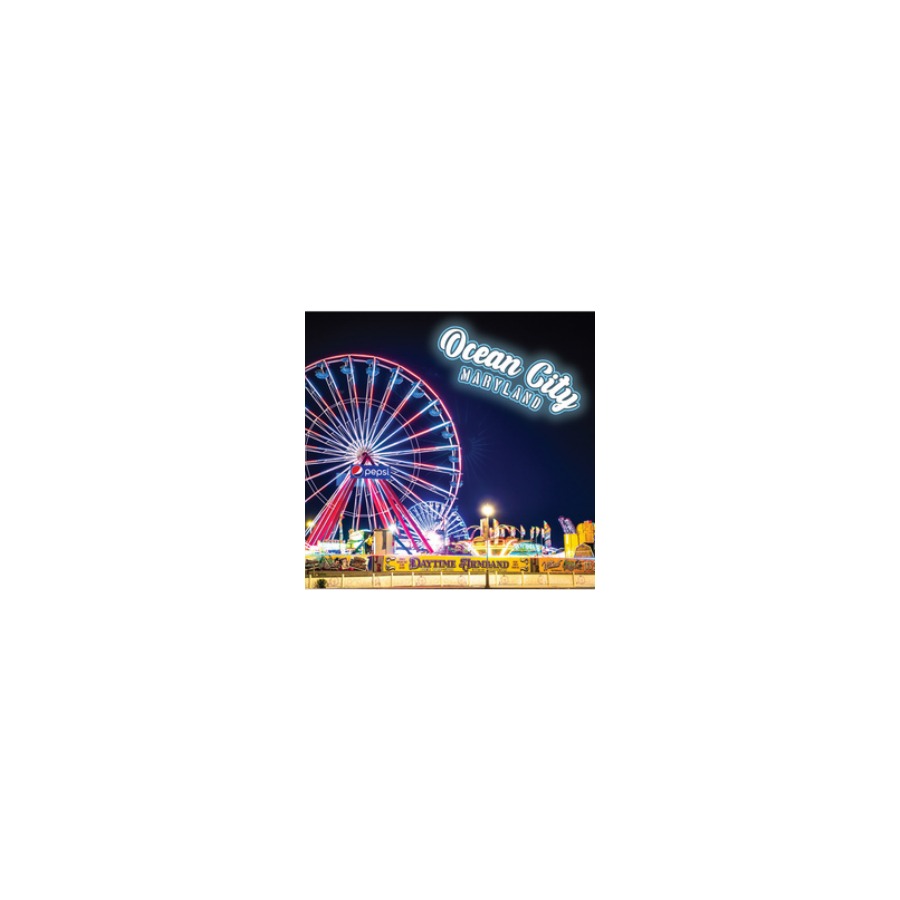 [58954] OC FERRIS WHEEL NIGHT PVC EMBOSSED MAGNET W/ GOLD HIGHLIGHT