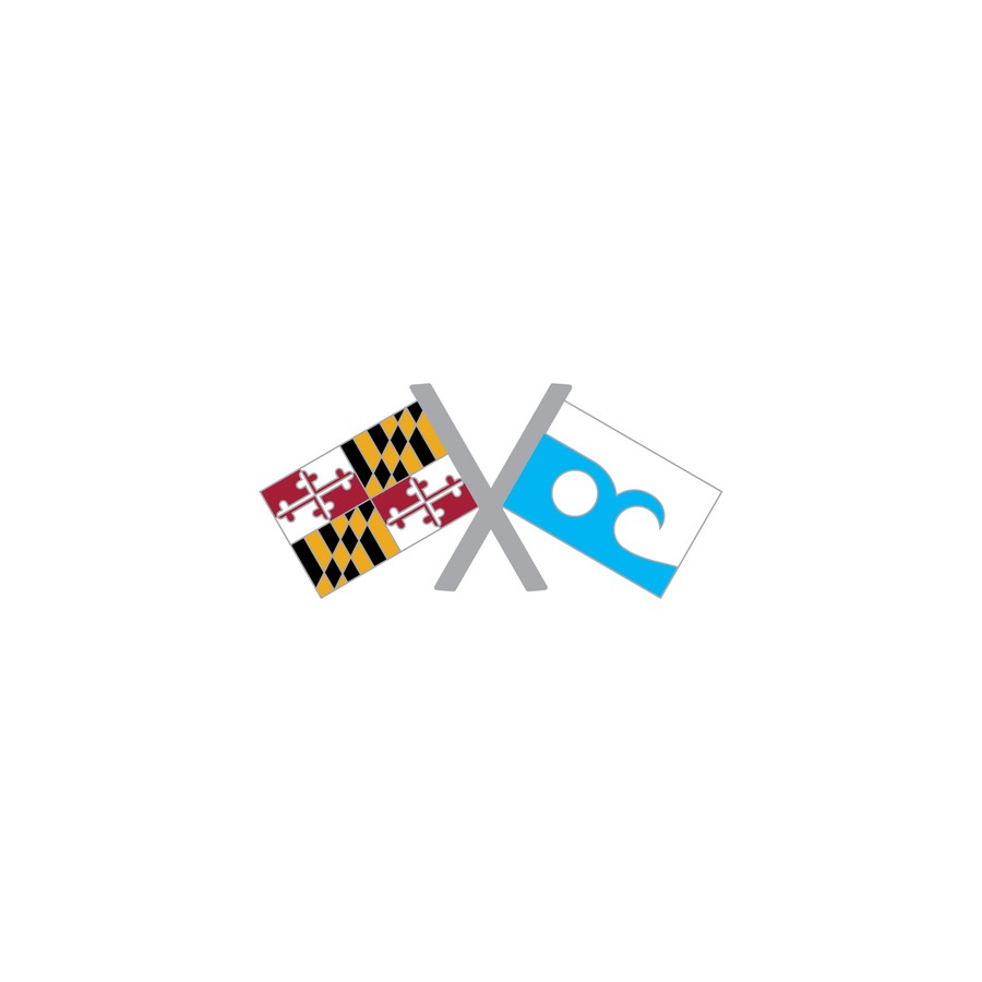 [58969] TAC PIN OC MD FLAG CROSS
