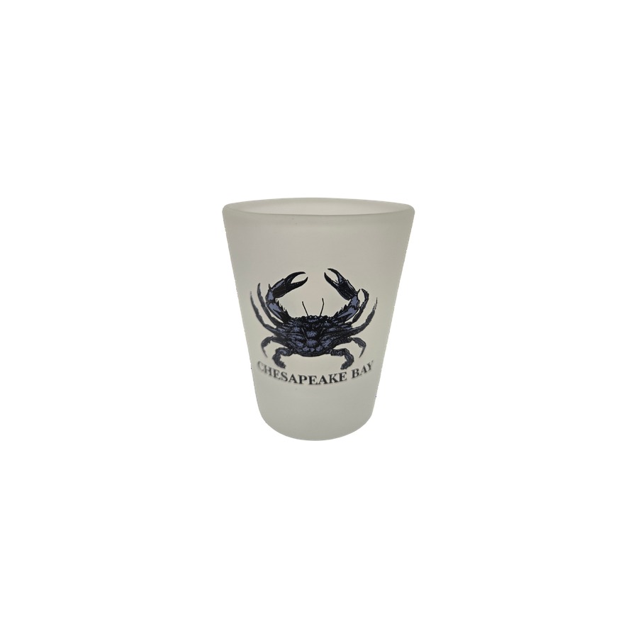 [59221] SHOT FROSTED CB BLUE CRAB CHESAPEAKE BAY