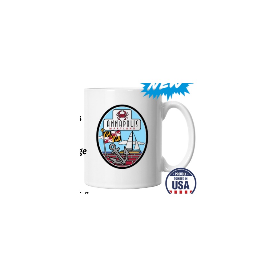 11OZ MUG FULL WRAP ANNAPOLIS DOCK COLLAGE