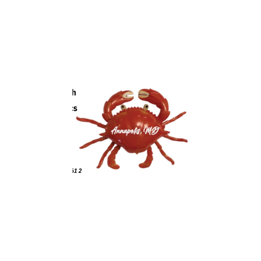 WIGGLY RED CRAB MAGNET ANNAPOLIS